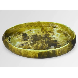 Nouveau design durable Bol en résine bleu poli mat Utilisation écologique d'un restaurant d'hôtel Bol à noix Salade Service de vaisselle - Product Image 2