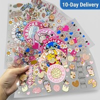 Transferts DTF UV imperméables 16oz pour gobelets, autocollants 3D personnalisés à frotter, livraison en 10 jours, design personnalisé découpé, résistants