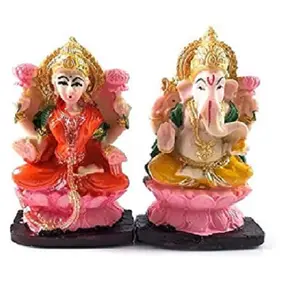 Религиозная пара лорд Ганеша и латексми статуя из смолы для Diwali Deepawali Pooja puja Laxmi статуя Ганеша Diwali Pooja