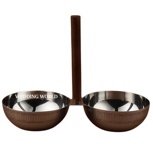 Cuenco de Chocolate redondo decorativo de Metal, cuenco dulce hecho a mano decorativo, cuenco de Chocolate nuevo elegante clásico - Product Image 1