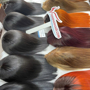 Perruque frontale en dentelle HD de qualité supérieure, cuticules alignées, cheveux humains vierges vietnamiens, extensions de cheveux lisses, vente en gros - Product Image 6