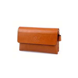Borsa a mano con pochette e pochette da uomo in vera pelle di vitello 9288-t