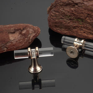 Poignées et boutons en plastique transparent modernes pour armoires de cuisine, commodes, décoration intérieure - Installation facile, hauteur personnalisable - Product Image 1