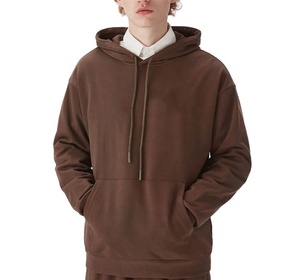 Vente en gros de sweats à capuche pour hommes fabricants de vêtements de rue lourds 500 gsm sweat à capuche personnalisé surdimensionné sweat à capuche avec logo imprimé bouffant pour hommes - Product Image 2