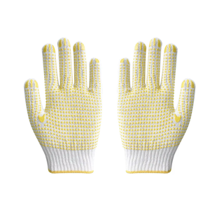 High Quality 100% Cotton Safety <b>Gloves</b> with Good Grip for Outdoor Use-Breathable & Durable - Product Image 4