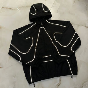 2025 ropa deportiva personalizada para hombre, Sudadera con capucha, forro de malla, ropa de calle con cremallera, chaqueta, pantalones cortos cortavientos, estampado Digital con patrón de dibujos animados - Product Image 1