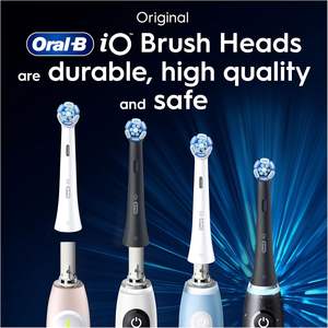 Cabezal de cepillo de dientes eléctrico Oral-B iO Ultimate Clean, cerdas retorcidas y anguladas para una eliminación más profunda de la placa, paquete de 2 cepillos de dientes - Product Image 3
