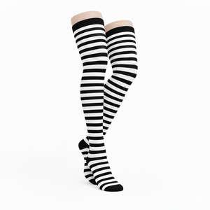 Calcetines de Compresión Personalizables para Mujer, hasta la Rodilla y el Muslo, Transpirables, de Algodón de Punto, Antideslizantes, con Logotipo, Servicio OEM de Invierno - Product Image 2