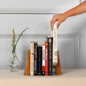 Serre-livres en laiton personnalisé élégant pour tenir des livres décoratifs vente en gros de haute qualité pour la décoration intérieure - Product Image 2