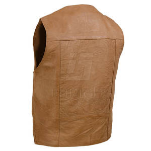 Chaleco de Cuero Personalizado con Diseño a Medida para Hombre, Chaleco de Cuero de Moda Hecho en Pakistán - Product Image 2