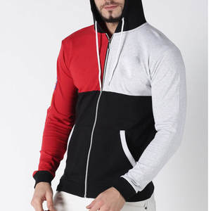 2023 Meilleures ventes de sweats à capuche à glissière personnalisés pour hommes respirants et Offre Spéciale taille XS avec impression de motif solide pour l'hiver - Product Image 3