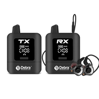 Système de monitoring intra-auriculaire sans fil Debra ST-mini Stereo IEM rechargeable pour la surveillance audio, l'enregistrement et les performances en extérieur