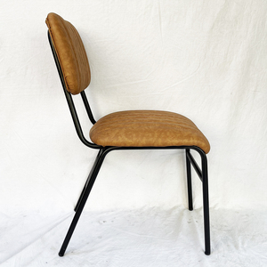Modern/Farmhouse Fabric <b>Dining</b> <b>Chairs</b> with Multi-Colored Leather Upholstery GA68024 - Product Image 4