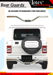 Protector Trasero Estándar para Mahindra Bolero, Protector de Parachoques Trasero de Acero Inoxidable de Alta Resistencia, Disponible para Suministro al por Mayor - Product Image 2