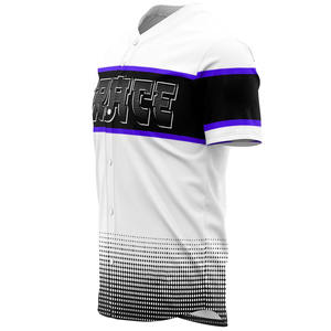Camiseta de béisbol transpirable con sublimación de Año Nuevo de último diseño personalizado, logotipo frontal de MOQ inferior hecho de poliéster 100% de tamaño adulto - Product Image 6