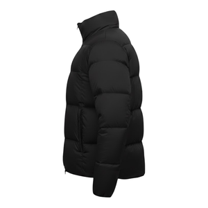 Veste d'hiver matelassée noire pour homme, veste à bulles isolée, col montant, chaude, légère, décontractée, vêtements d'extérieur - Product Image 6