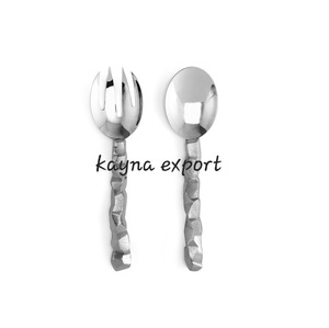 Set of 2 Salad Server With Silver Shiny Polished Finished Most Selling Flatware for Dinning Use at Affordable Price - Product Image 1