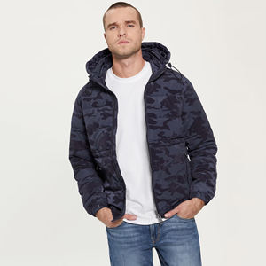 แจ็กเก็ตขนปลาปักเป้าสำหรับผู้ชายคอลเลคชั่นฤดูหนาวสีฟองด้านหน้ากำหนดได้เองกันน้ำขนาดเป็นมิตรกับสิ่งแวดล้อม - Product Image 2