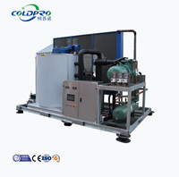 Machine à glace en flocons de 10 tonnes par jour pour la conservation des fruits de mer et du poisson, machine à glace commerciale en acier inoxydable, refroidie par air/eau