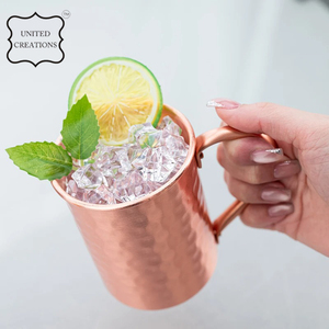 Hot Selling Moscow Mule Copper Mug Handmade Hammered <b>Cup</b> Stainless Steel 304 for Back to School Beer Drinking - Product Image 6