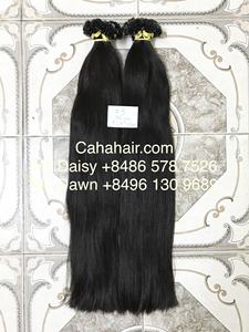 Venta al por mayor de doble dibujado pre-unido queratina italiana I Tip Flat Tip Nail U Tip Extensiones de cabello Extensión de cabello humano - Product Image 4