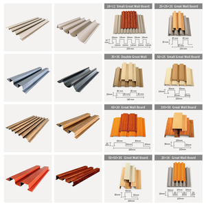 Ngoài Trời bên ngoài kim loại tường Bảng điều khiển Tấm ốp UV chống thấm nước hạt gỗ nhôm rãnh tường Bảng điều khiển - Product Image 2