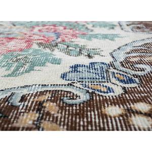 Tapis en laine noué à la main vintage grande surface Pae-2171, motif floral rouge-orange, pour salon, couloir, chambre d'adolescent, rectangulaire - Product Image 3