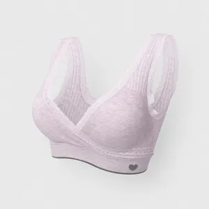Ensemble de soutien-gorge de sport polyvalent confortable vêtements de Yoga respirants qui sèchent coussin fixe fermeture éclair nouvelle couleur de contraste grande taille sans couture Sexy - Product Image 2