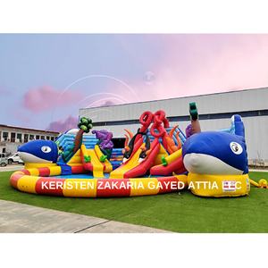 Commercial Grade PVC Material Inflatable Play Center Giant Cartoon Whale Theme Water <b>Trampoline</b> For Outdoor Entertainment - Product Image 3
