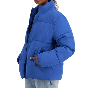 2025 nuevas chaquetas acolchadas de plumón para mujer al por mayor, chaqueta de talla grande con burbujas para mujer, chaqueta de invierno acolchada brillante para mujer - Product Image 3