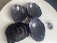 Prótesis Capilar de Cabello Humano Texturizado 2026 para Hombres, Sistema Capilar, Peluca de Encaje de Cabello Humano Ondulado Marrón Oscuro 1b para Hombres