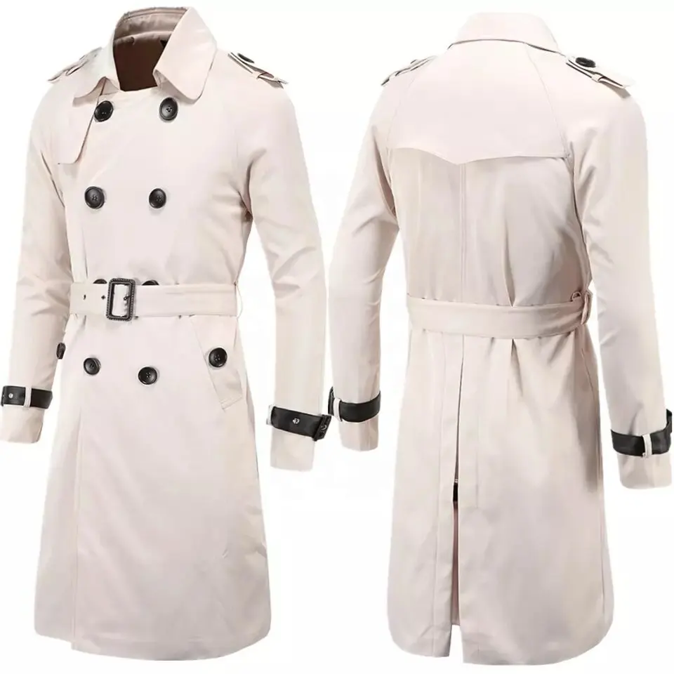 Wholesale High Quality 2022 fall winter Long slim trench coamen's coat overcoat mens coats
