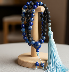 Collar de cuentas Mala 108 de alta calidad, 6mm, lapislázuli Natural, piedra preciosa, pulido clásico suave, regalo religioso de moda Natural - Product Image 6