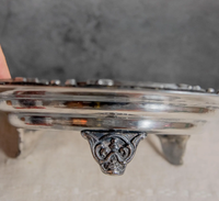 Plateau de service vintage en aluminium plaqué argent poli, fait main, de qualité supérieure, pour centres de table de mariage - Vente en gros