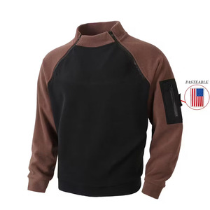 Wholesale Plus Size Men's quarter zip <b>top</b> <b>Coat</b> European Size Slim Fit Stand Collar Long Sleeve Pullover Personalized - Product Image 5
