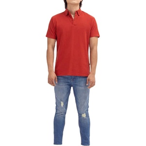 Chemises polo pour hommes décontractées, vente chaude, nouveau design, logo personnalisé, couleur unie, respirantes, chemises polo pour hommes - Product Image 5
