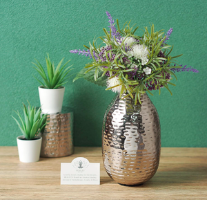 แจกันดอกไม้สีเงินทำด้วยมือแจกันสำหรับงานแต่งงานแจกันเหล็กทรงโต๊ะสไตล์ชายฝั่ง - Product Image 3