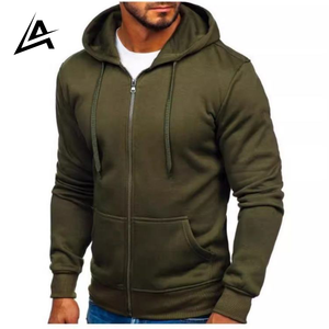 <b>Mens</b> Zipper Hoodie Sweatshirt Sportswear <b>Fleece</b> Hooded <b>Jacket</b> Casual Gym Training Winter Wear - Product Image 3