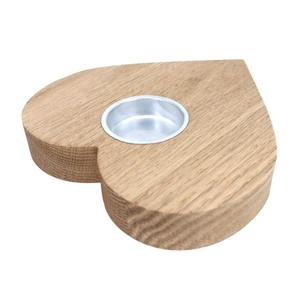 Bougeoir en bois design classique en forme de coeur pour salon chambre table à manger et décoration de mariage d'Inde - Product Image 5