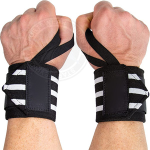 Adjustable <b>Wrist</b> Support Strap Wraps with Thumb Loop Custom Logo Wholesale for <b>Weight</b> Lifting - Product Image 1