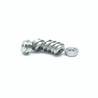 Roulement à bride F692-ZZ F692ZZ 2x6x3mm, roulement à billes à gorge profonde miniature à bride extérieure simple rangée F698zz F693zz F694zz F695zz F696zz