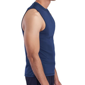 Camiseta Deportiva de Algodón 100% para Hombre, Transpirable, con Logotipo Personalizado, Tejida, Ropa Deportiva OEM de Alta Calidad - Product Image 2