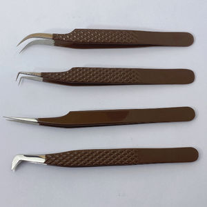 Custom Logo Tweezers Volume Private Label Stainless Steel Lash Tweezer <b>Eyelash</b> Extension Tweezers OEM Service - Product Image 4