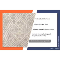 Produits les plus vendus Tapis en coton géométrique moderne rectangulaire à tissage plat lavable pour salon usage domestique