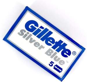 Cuchillas de Repuesto para Maquinilla de Afeitar de Doble Filo Gillette Silver Blue |   100 Piezas de Cuchillas de Afeitar de Acero Inoxidable - Product Image 1