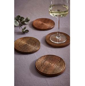 Sous-verres en bois de noyer de style unique, forme carrée, pour la maison et l'hôtel, dessus de table, service de tasses à thé et à café - Product Image 3