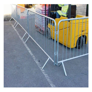 Barrière de contrôle des foules en acier robuste, barrières de contrôle des foules, barrière en métal à emboîtement - Product Image 5