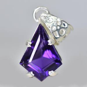 Tanzanita Natural de 20.35 Ct, Plata de Ley, Corte Fantasía Certificado, Gema Púrpura, Joya Rara, Regalo para Ella y Collar para Niños - Product Image 6