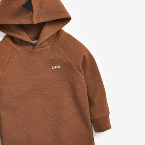 Venta al por mayor por encargo bordado niños sudaderas con capucha OEM nuevo diseño de secado rápido transpirable de punto de algodón orgánico de alta calidad - Product Image 4