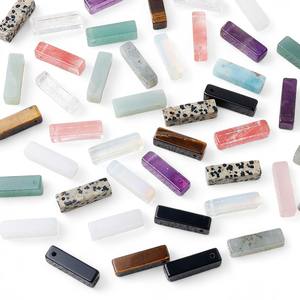 Rectangle Labradorite Gemstone Pendentif Collier-Corde Collier Bijoux-Wholesale Gemstone - Product Image 2